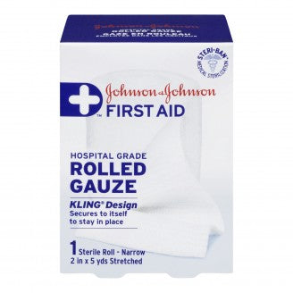 J&J Gauze (Rolled) 2" x 5yd  6/Pkg